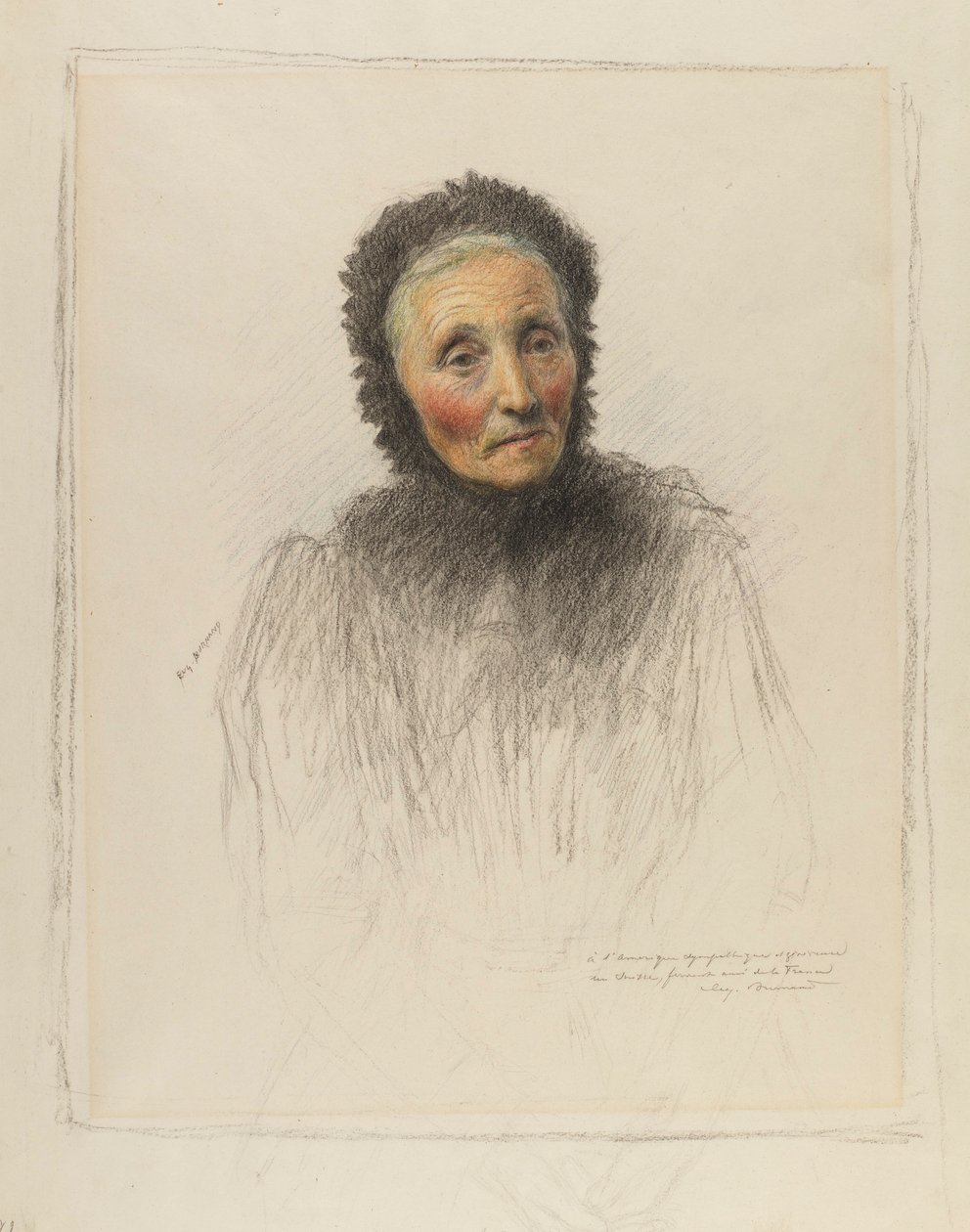 Anciana de Eugene Burnand