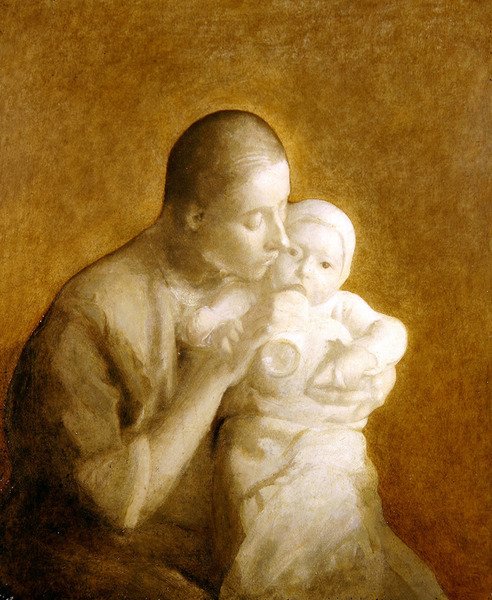 Madre e Hijo de Eugène Carrière