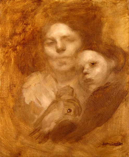 Madre e hijo de Eugène Carrière