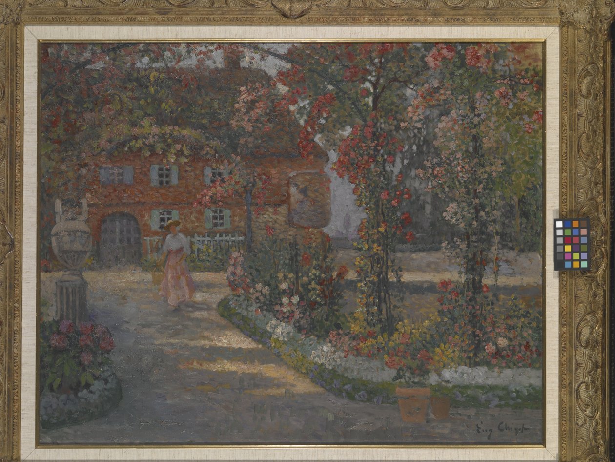 Le Mazet At Juan-Les-Pins (óleo sobre lienzo) de Eugene Chigot