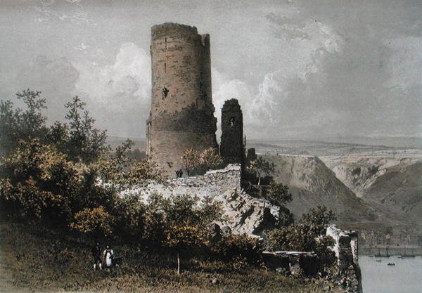La Torre del Gato, Valle del Rin de Eugene Ciceri