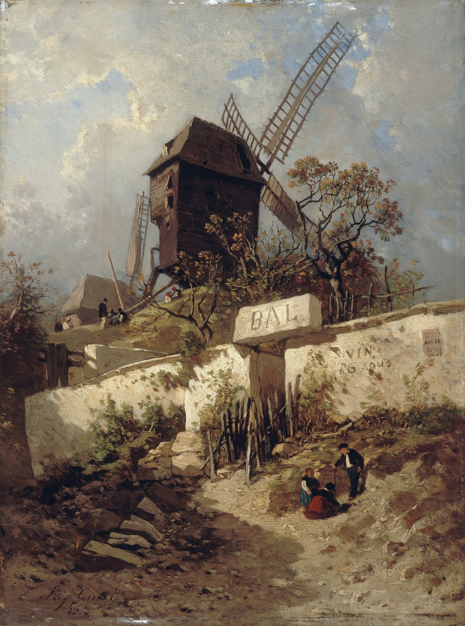 El Moulin de la Galette en Montmartre de Eugene Ciceri