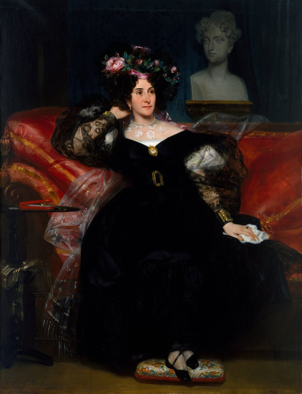 Retrato de Madame Jules-Antoine Droz, 1833 de Eugene Deveria