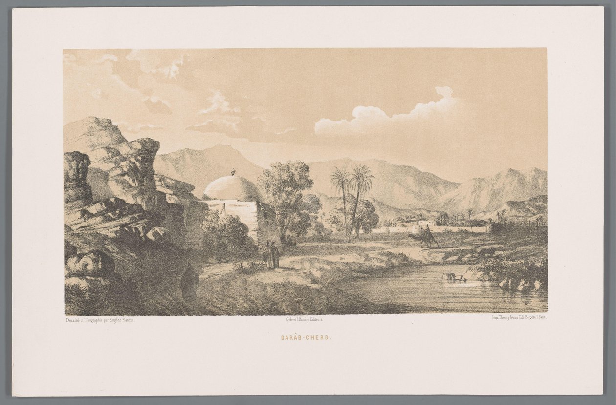 Vista de Darábgerd
Darâb-Cherd (título de la serie) de Eugene Flandin