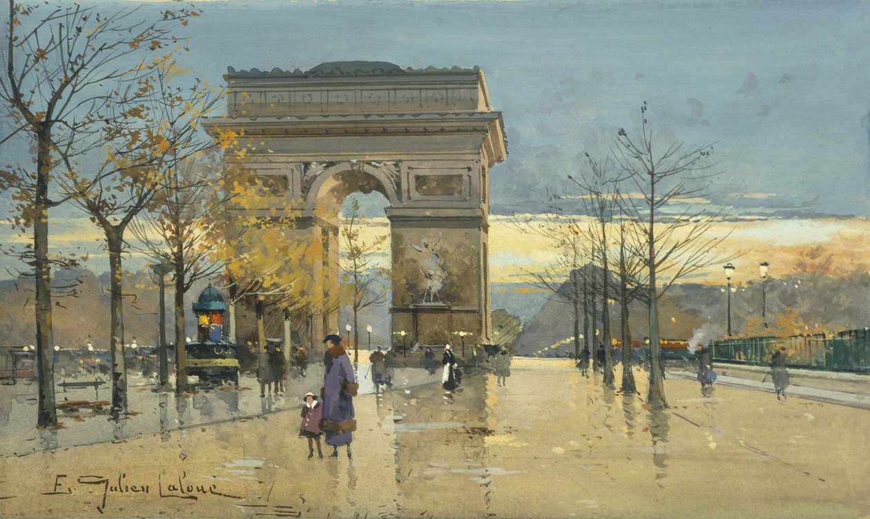 Arco de Triunfo de Eugene Galien Laloue