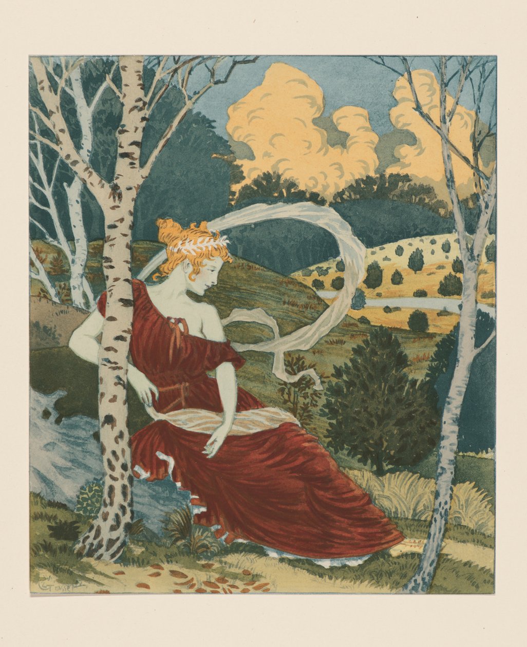 En el bosque, ca. 1899 de Eugene Grasset