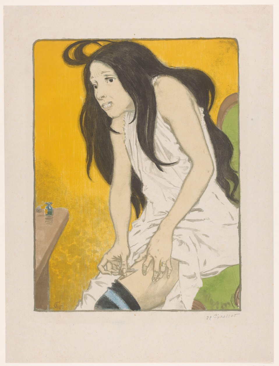 Mujer adicta a la morfina
La Morphinomane de Eugene Grasset