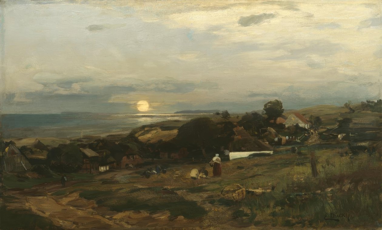 Puesta de sol de Eugene Gustav Dücker