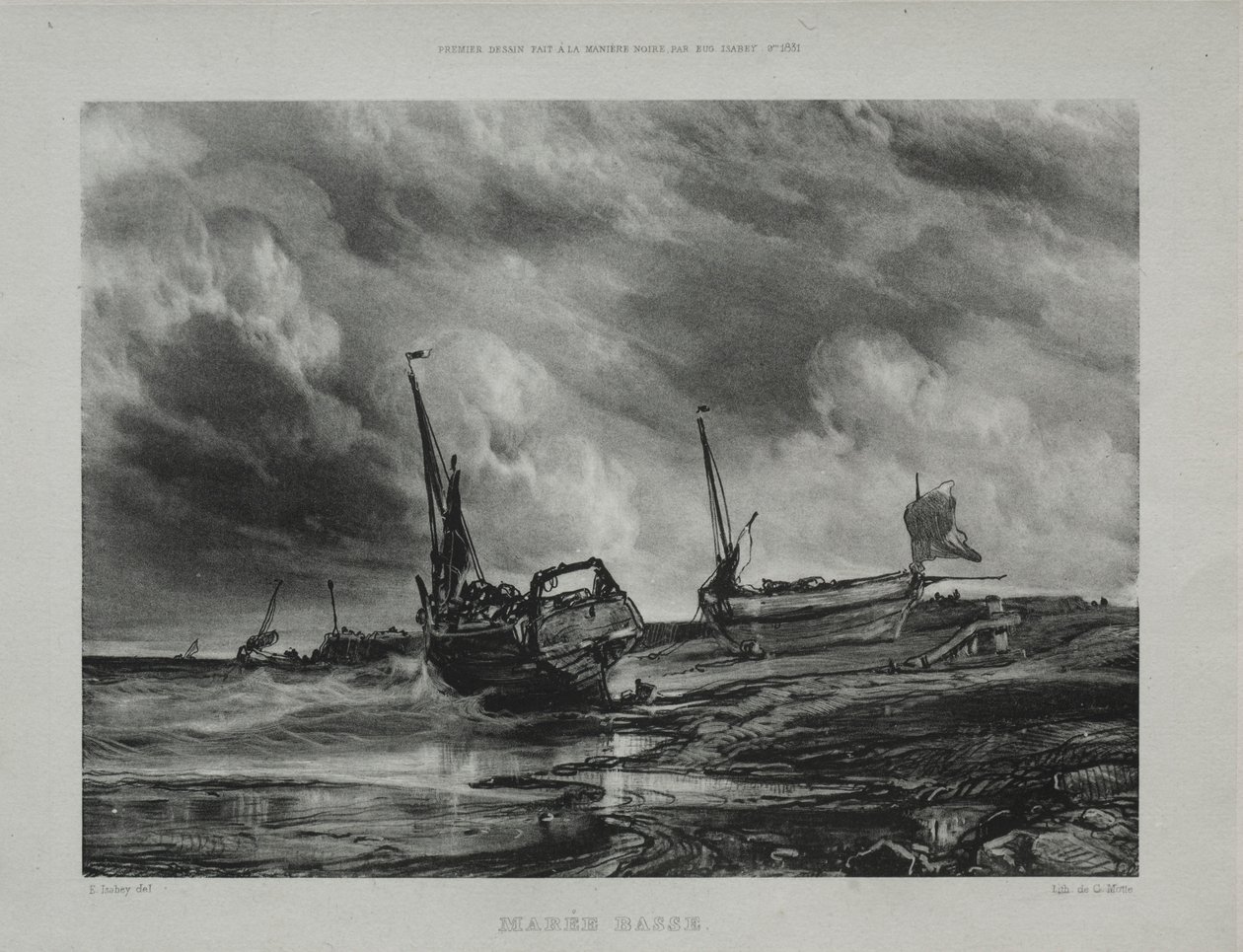 Marea baja de Eugene Isabey