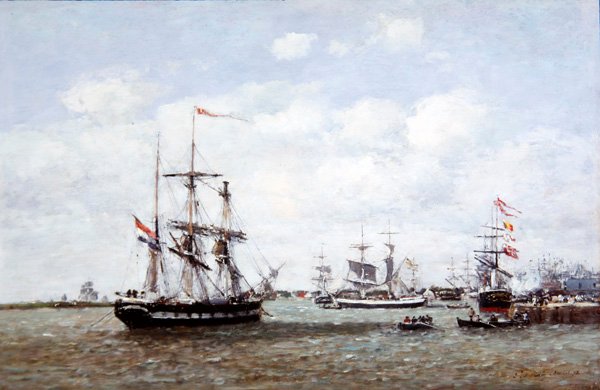 Amberes, el puerto de Eugene Louis Boudin
