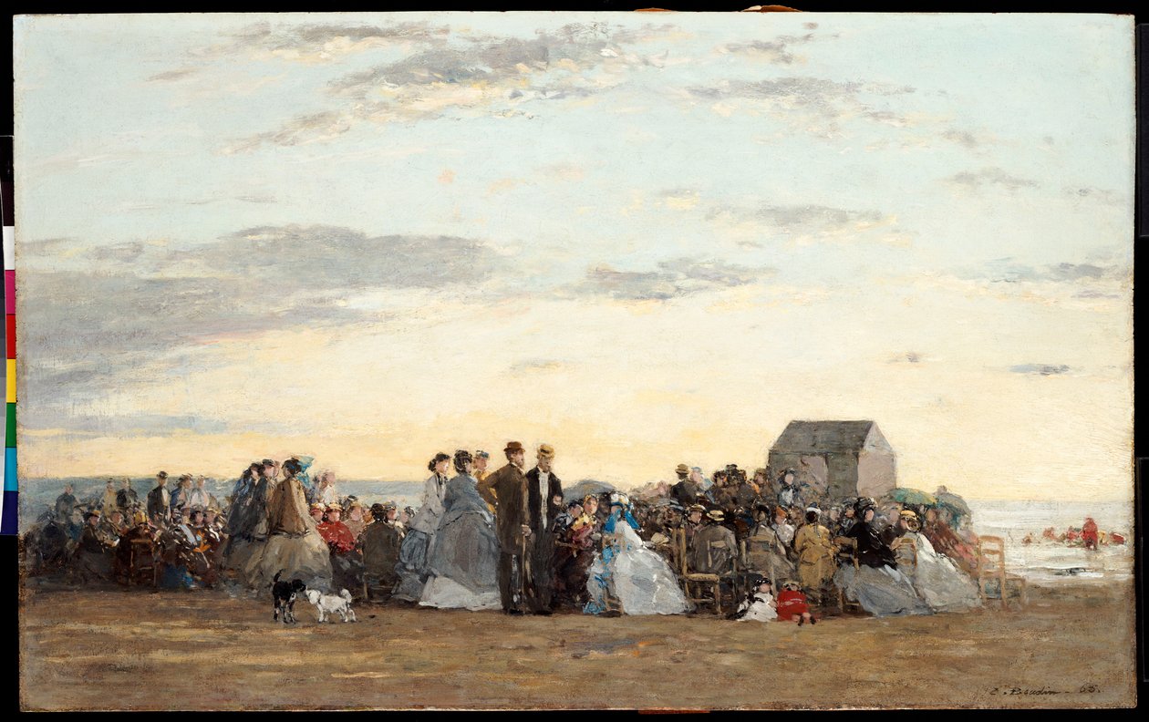 Escena de playa, 1865 de Eugene Louis Boudin