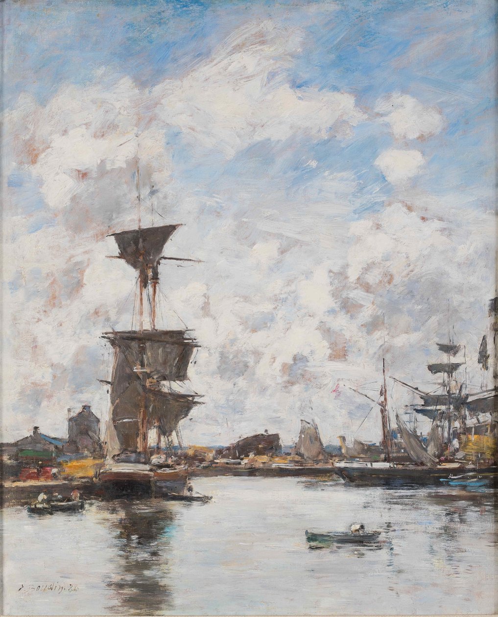 Deauville. El Bassin, 1884 de Eugene Louis Boudin