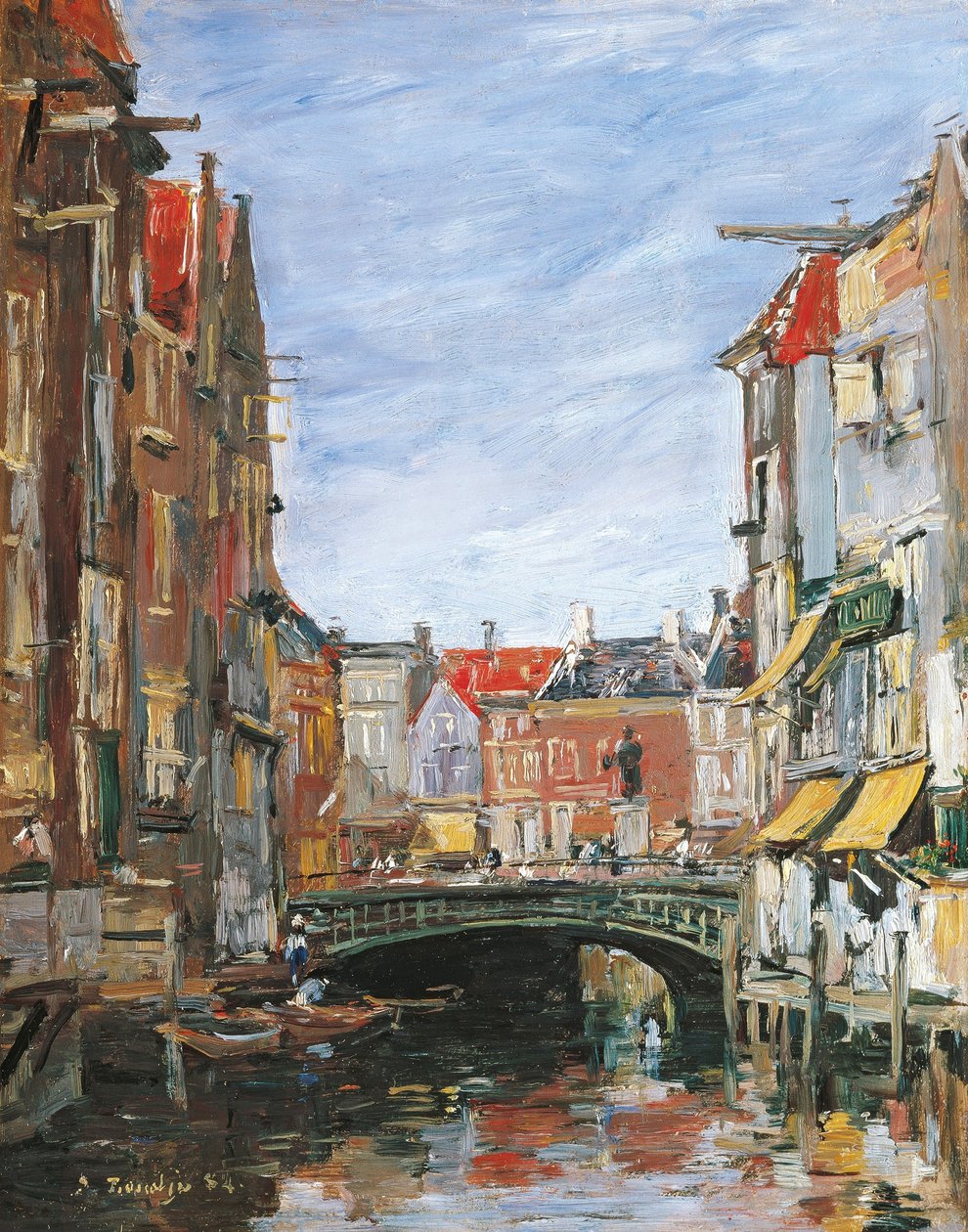 La Place Ary Scheffer, Dordrecht de Eugene Louis Boudin