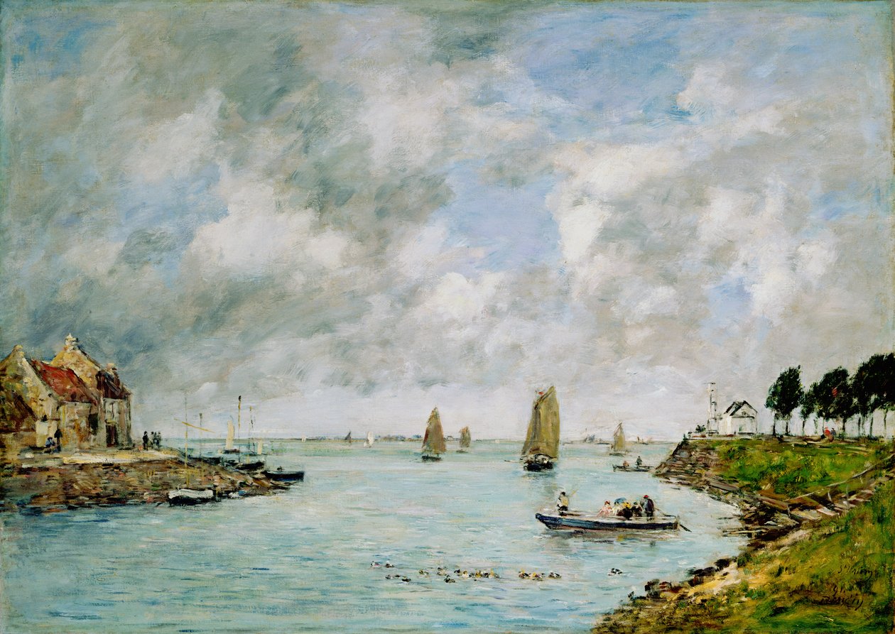 St.Valery-sur-Somme de Eugene Louis Boudin