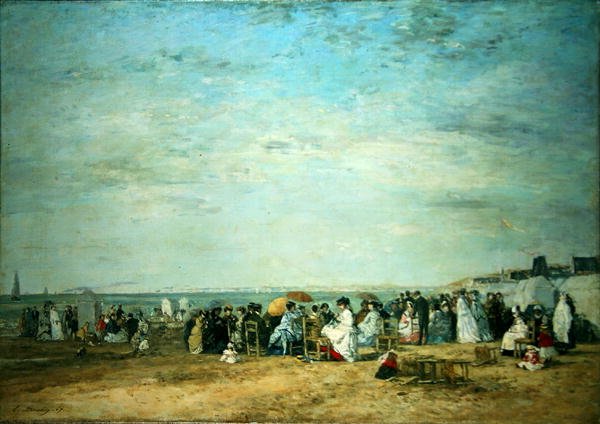 La playa de Eugene Louis Boudin