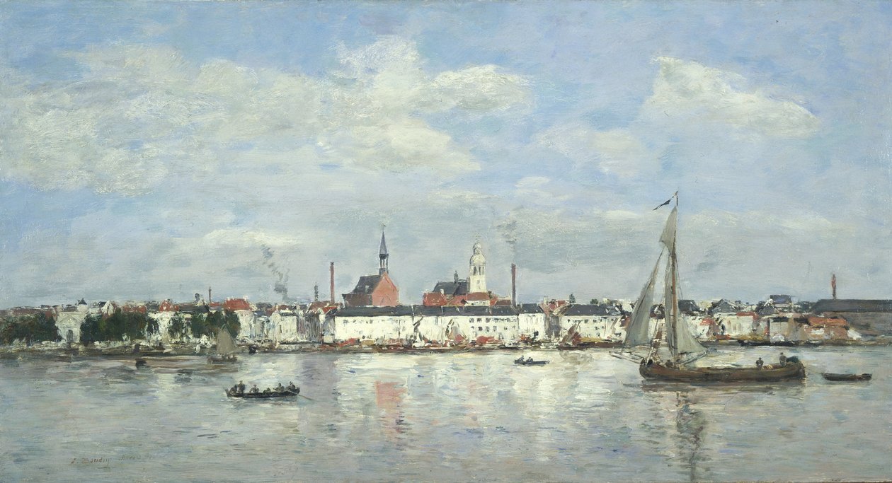 El Muelle en Amberes de Eugene Louis Boudin