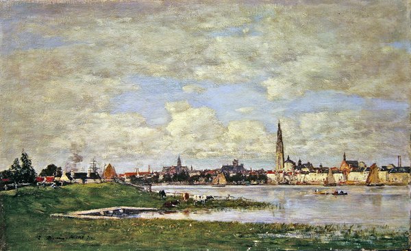 La Tete-de-Flandres en Anvers de Eugene Louis Boudin