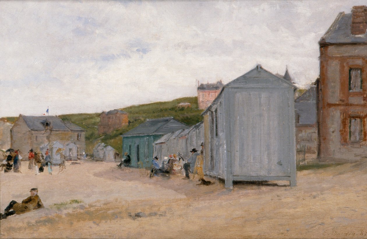 Trouville, c.1895 (óleo sobre lienzo) de Eugene Louis Boudin