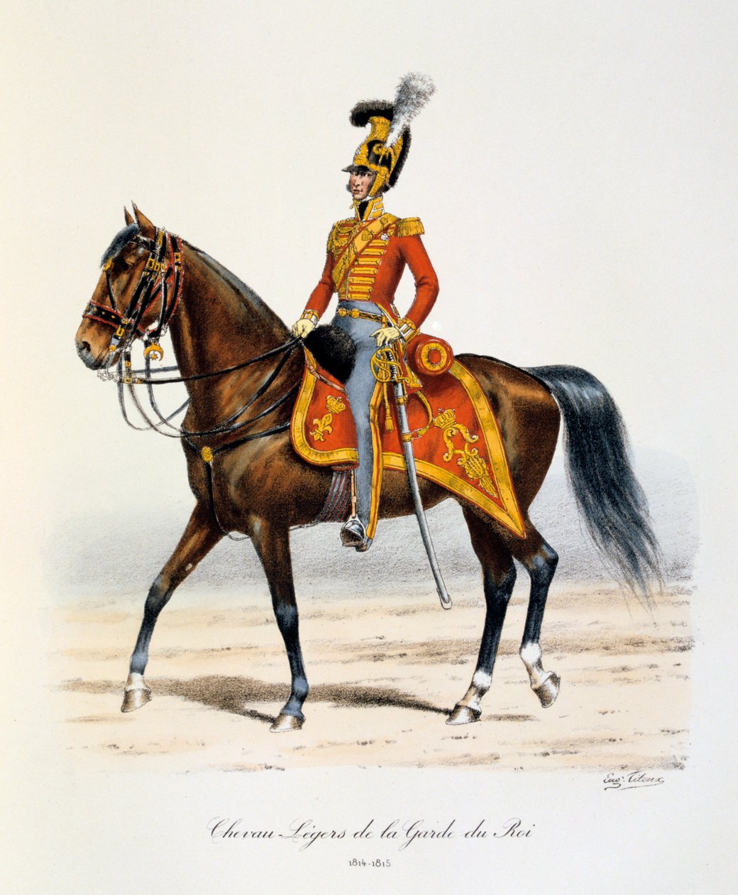 Chevau-Légers de la Garde du Roi, 1814-15 de Eugene Titeux