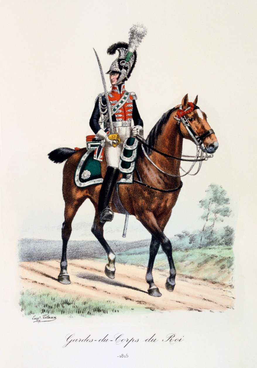 Gardes-du-Corps de Roi, 1815 de Eugene Titeux