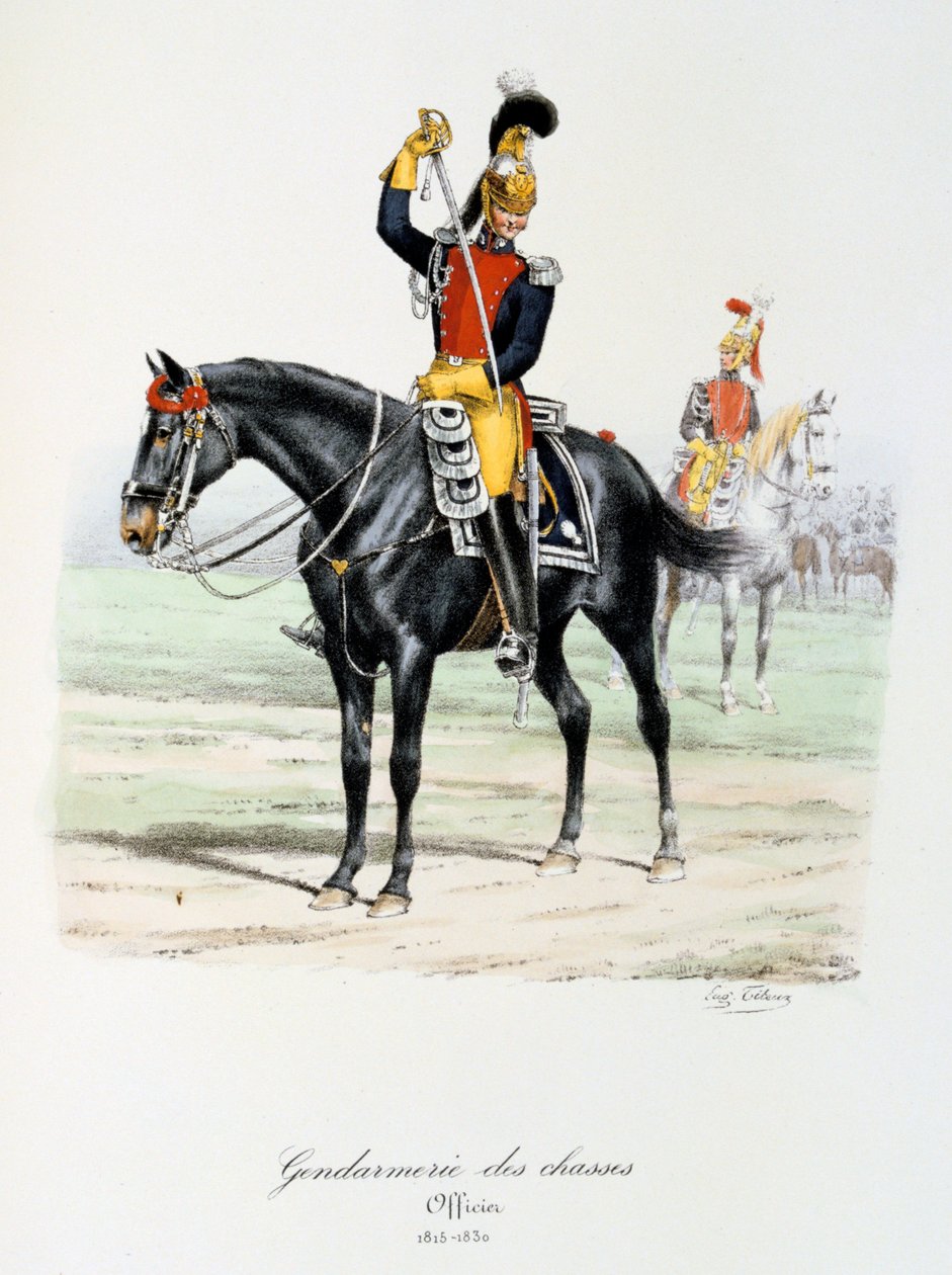 Gendarmería de las Cazas, 1815-30 de Eugene Titeux