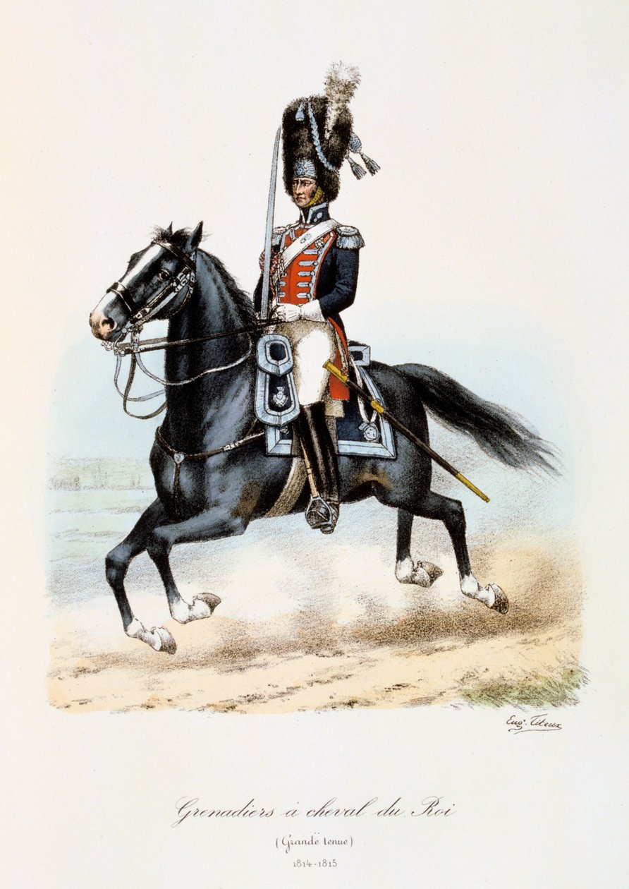 Granaderos a Caballo del Rey, Gran Uniforme, 1814-15 de Eugene Titeux