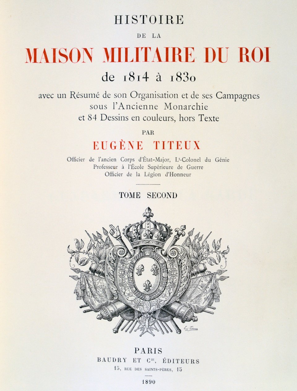 Página de título de Eugene Titeux