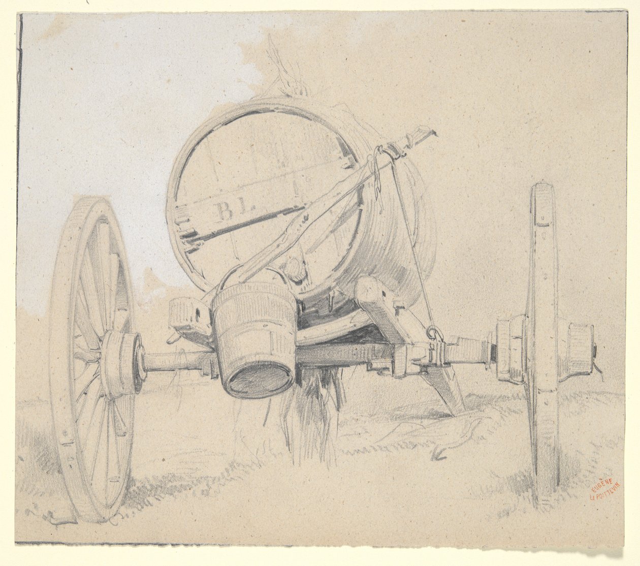 Carro de agua de Eugene le Poittevin