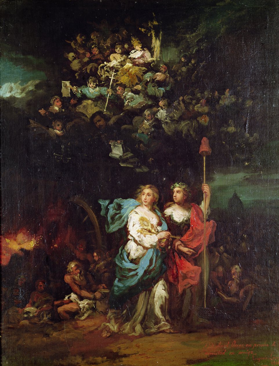 La Iglesia guiada por la Libertad, 1861 de Eugenio Lucas Velázquez