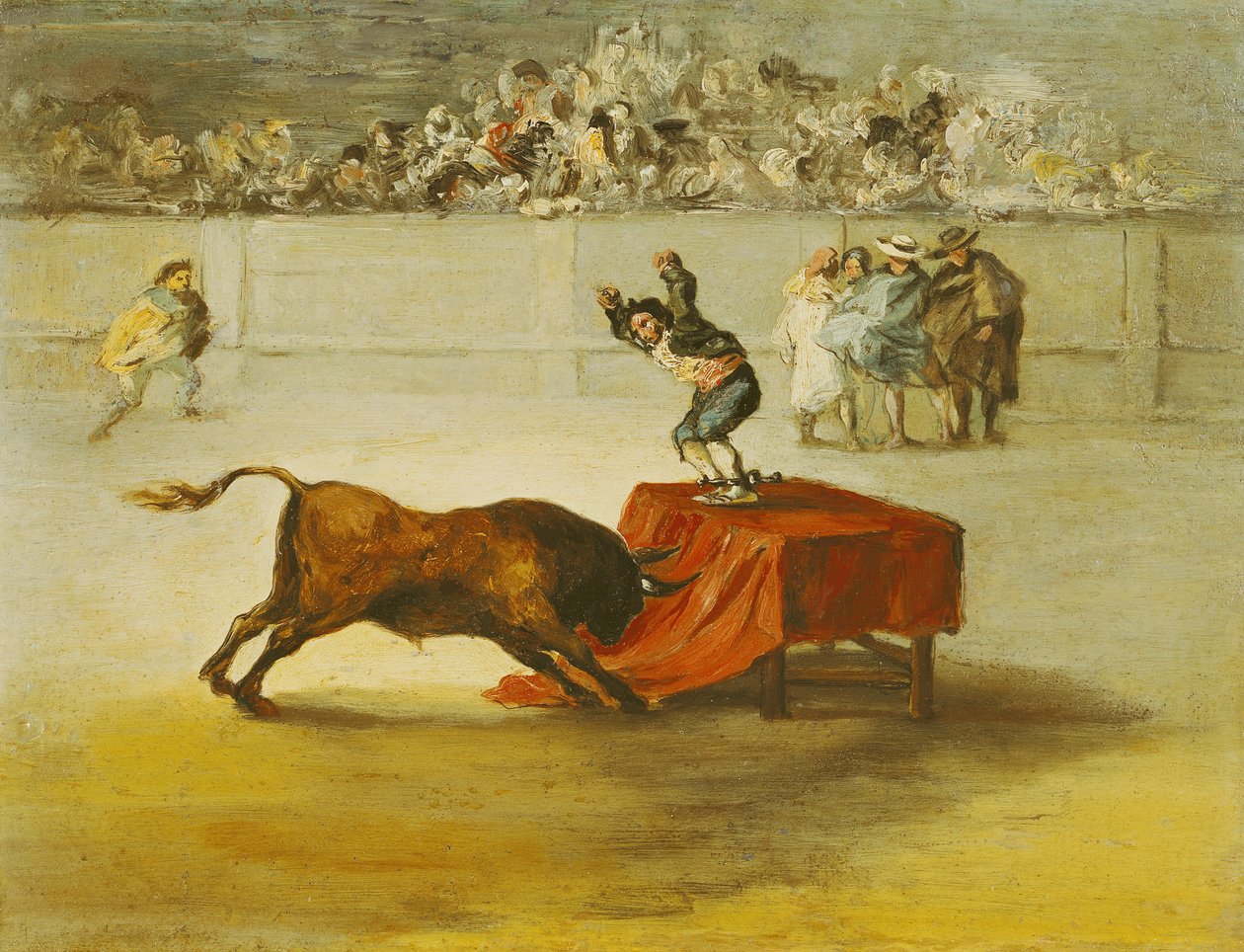 Otra locura de Martincho en la plaza de toros de Zaragoza, después de una pintura de Francisco Goya (1746-1828) de Eugenio Lucas y Padilla