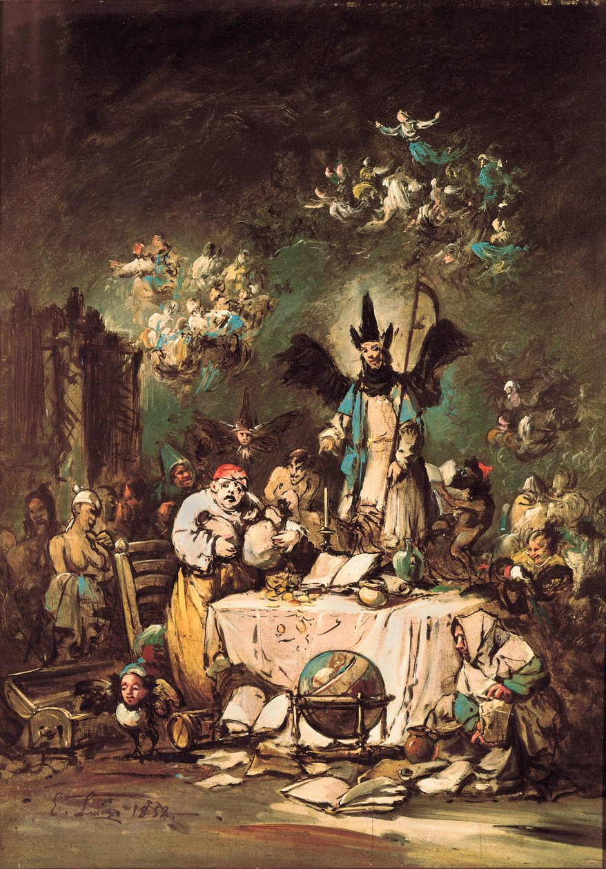 Capricho alegórico de Eugenio Luca y Velasquez