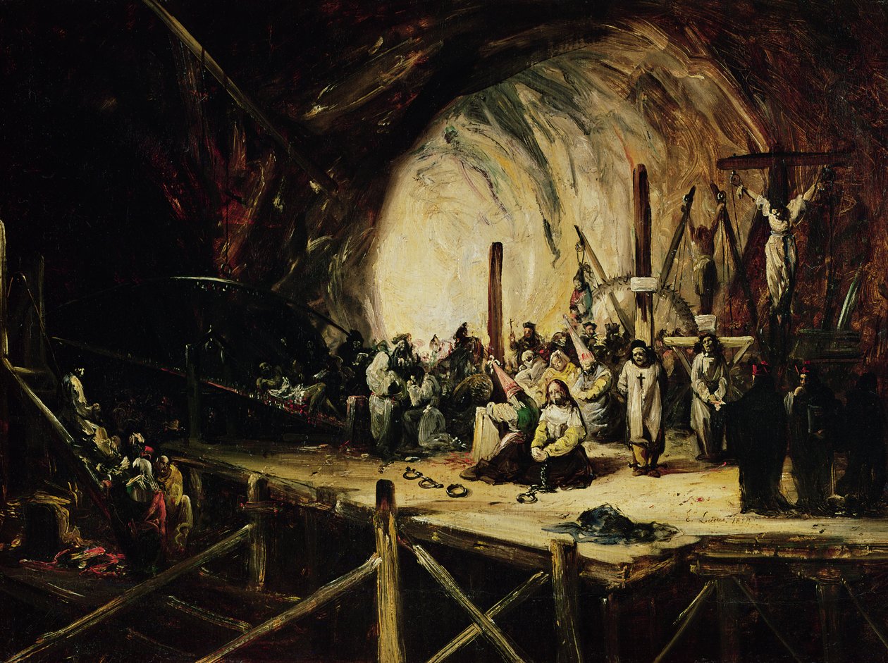 Escenario de la Inquisición de Eugenio Lucas y Padilla