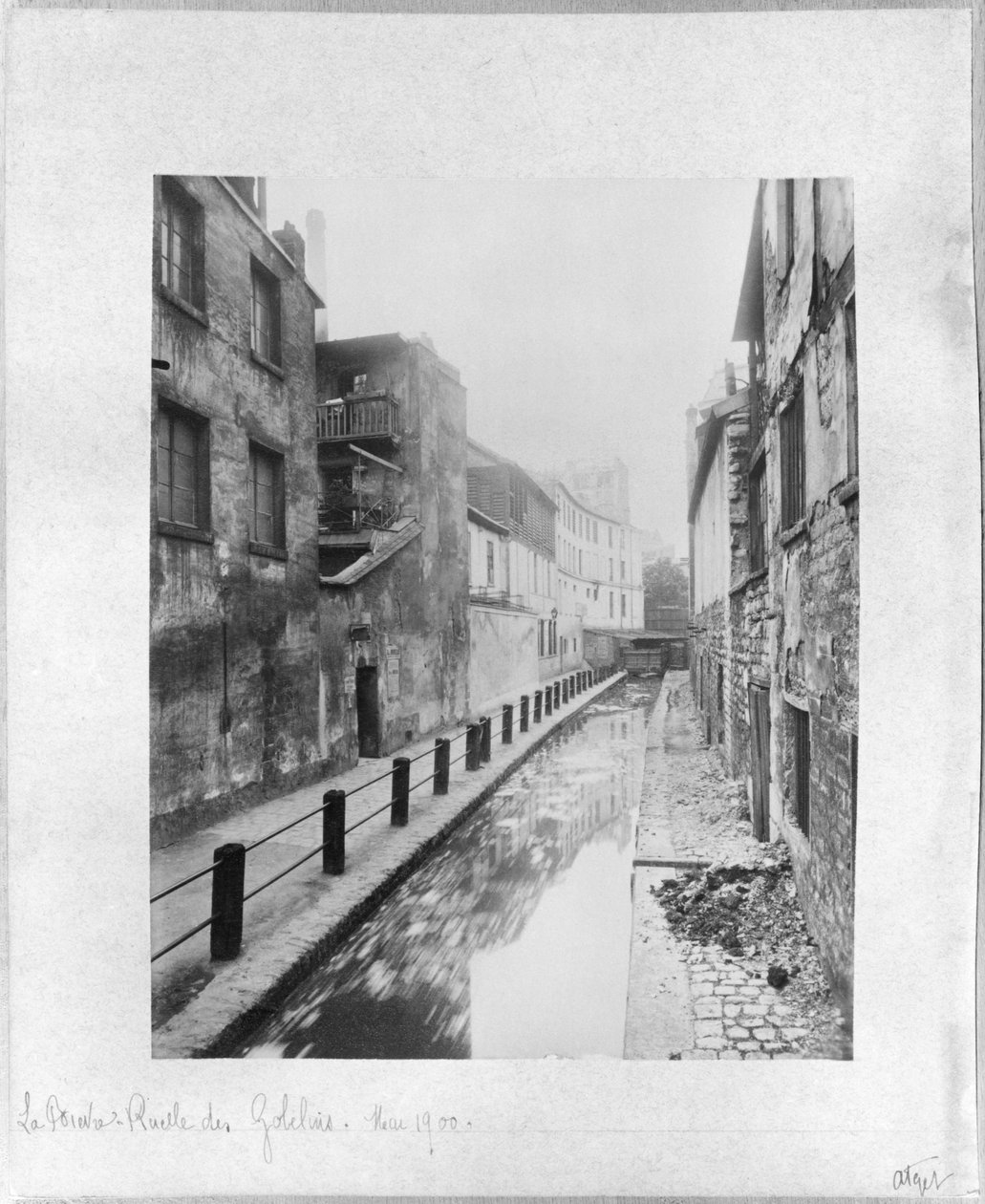 El Bievre, Ruelle des Gobelins, París, mayo de 1900 de Eugène Atget