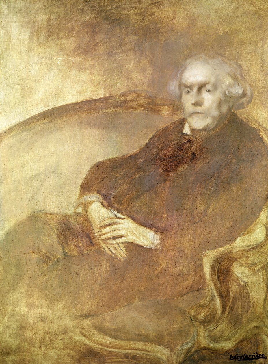 Retrato de Edmond de Goncourt de Eugène Carrière