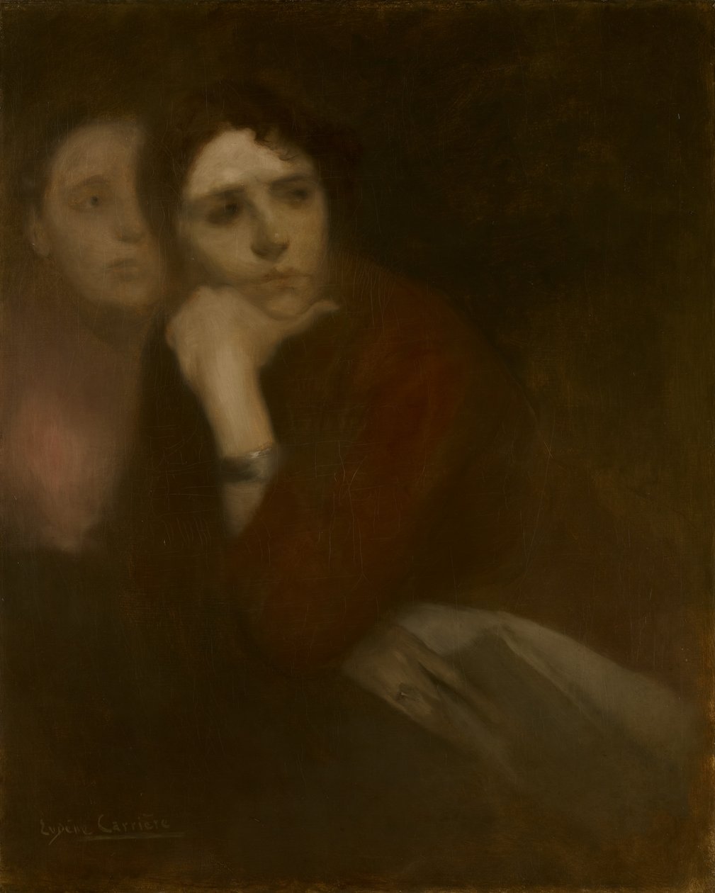 Dos mujeres, c.1895 de Eugène Carrière