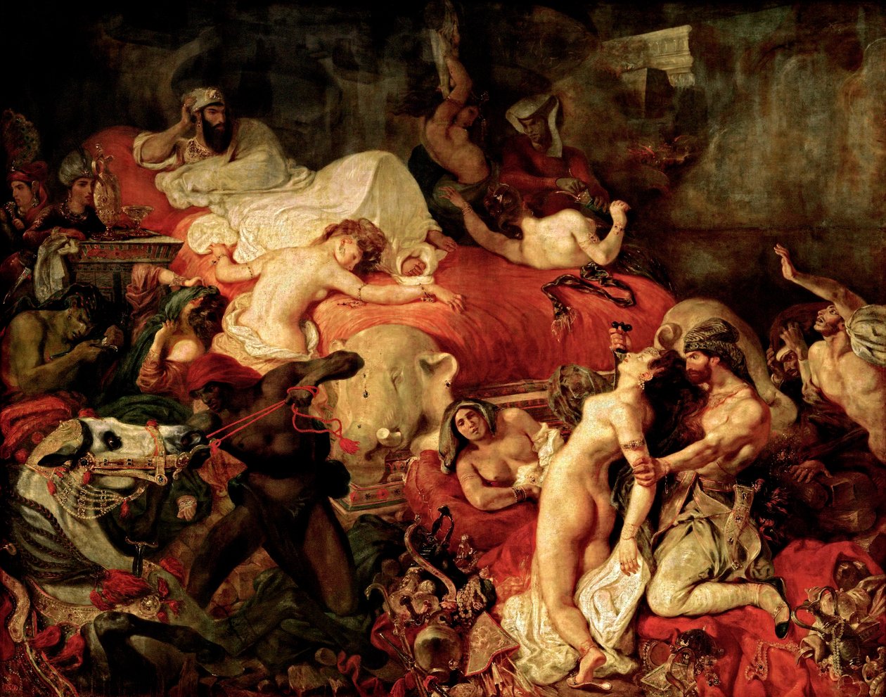 La muerte de Sardanápalo de Ferdinand Victor Eugene Delacroix