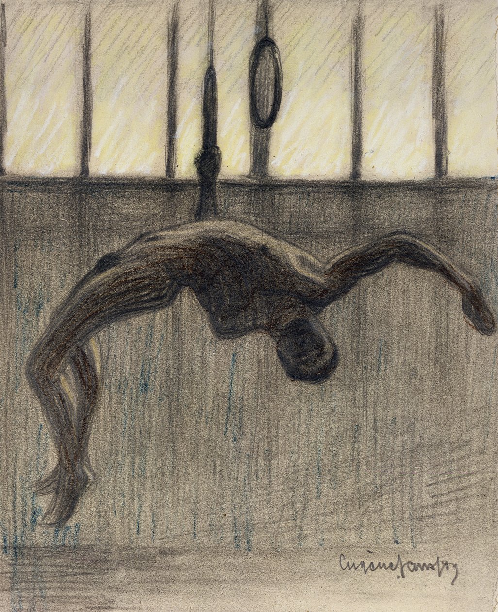 Gimnasta de anillos, 1911 de Eugène Jansson