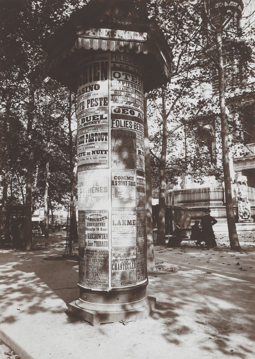 Columna-St. Sulpicio de Eugène Atget