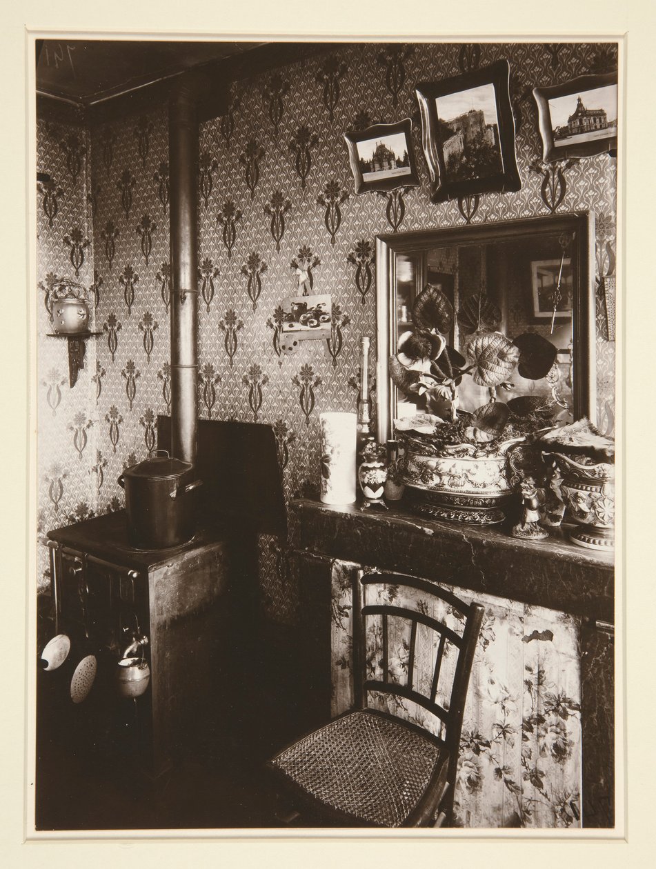 Interior de clase trabajadora, Rue de Romainville de Eugène Atget