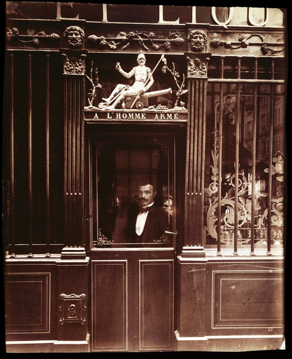Estudio de un Café en París de Eugène Atget