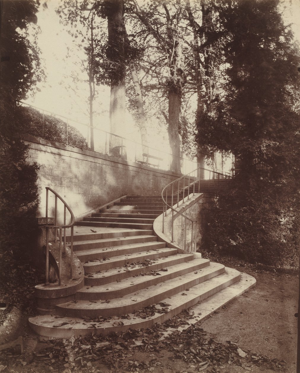 Los Escalones en Saint-Cloud de Eugène Atget
