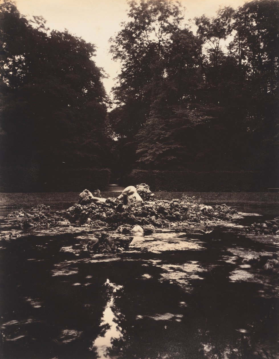 Versalles, Fuente de Encélado, 1922-1923 de Eugène Atget