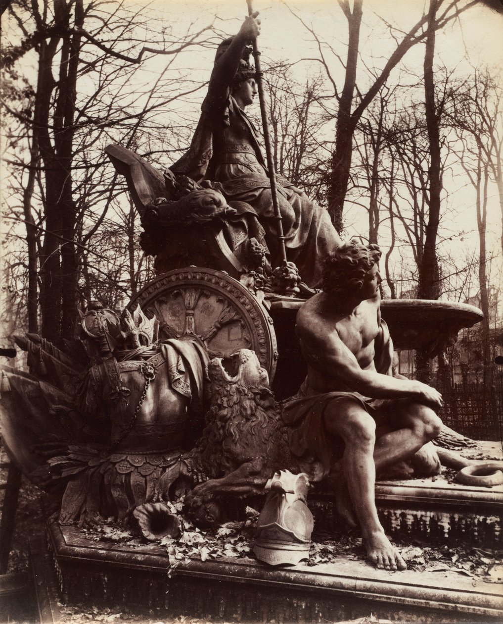 Versalles, Fuente de la Francia Triunfante de Eugène Atget