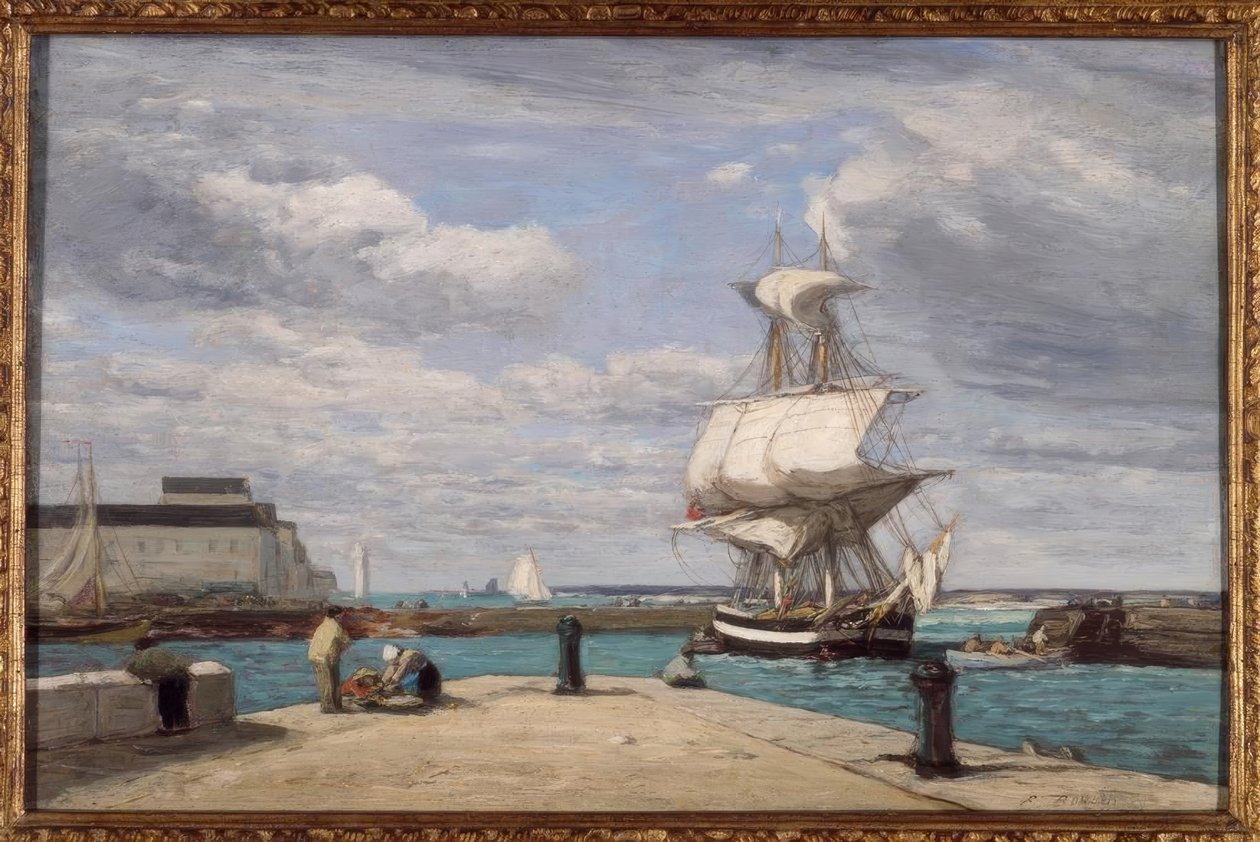 Honfleur, el puerto de Eugene Louis Boudin