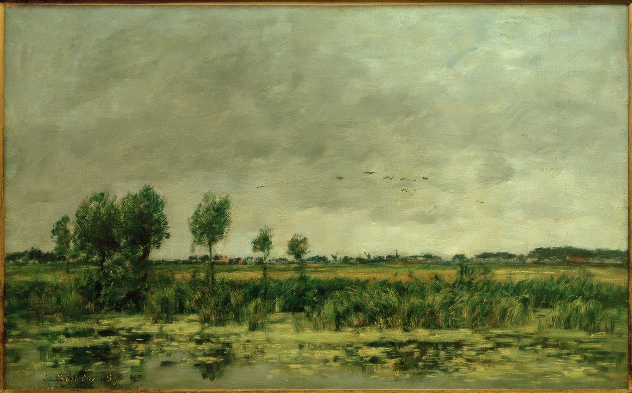 Pantano en Honfleur de Eugene Louis Boudin
