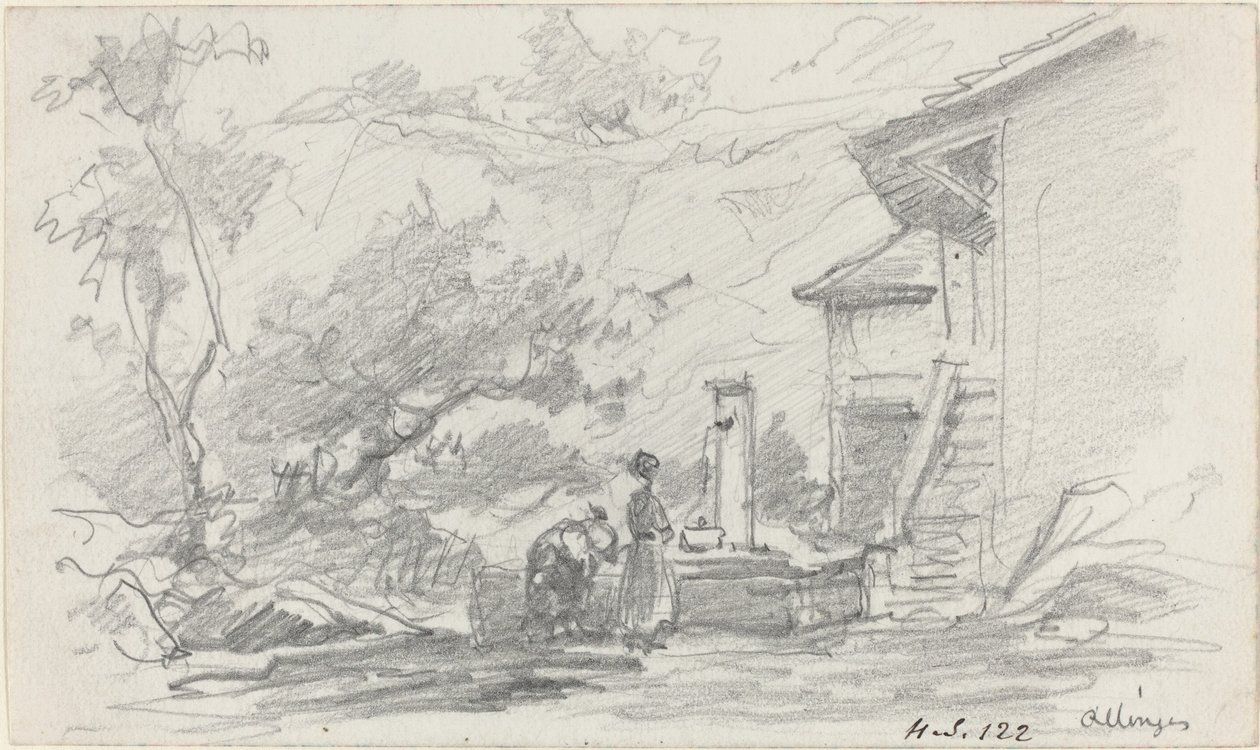 Mujeres en un Pozo, Allinges de Eugène Boudin