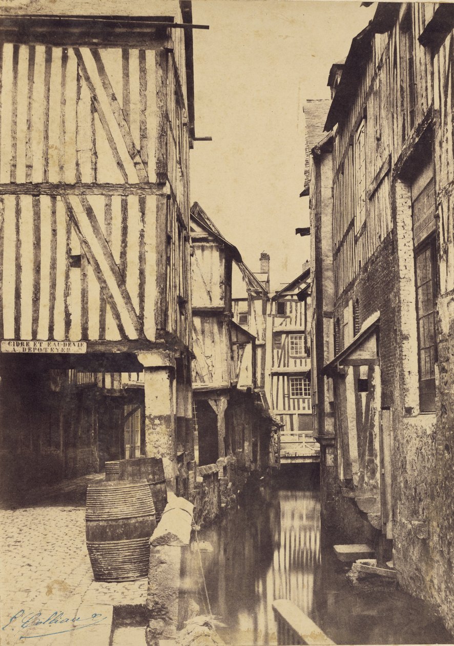 [Callejón con canal] de Eugène Colliau