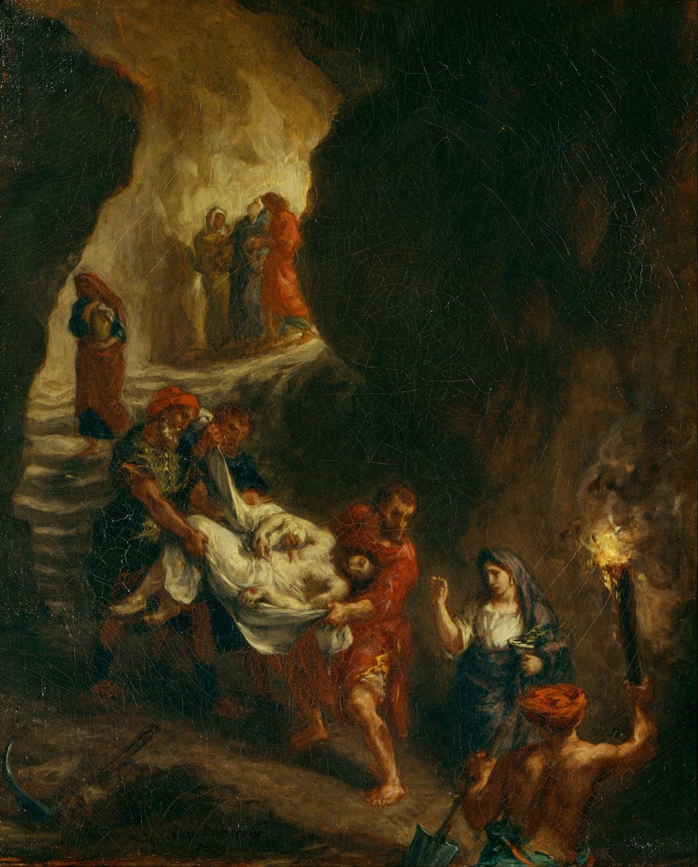 Cristo llevado a la tumba. de Eugène Delacroix