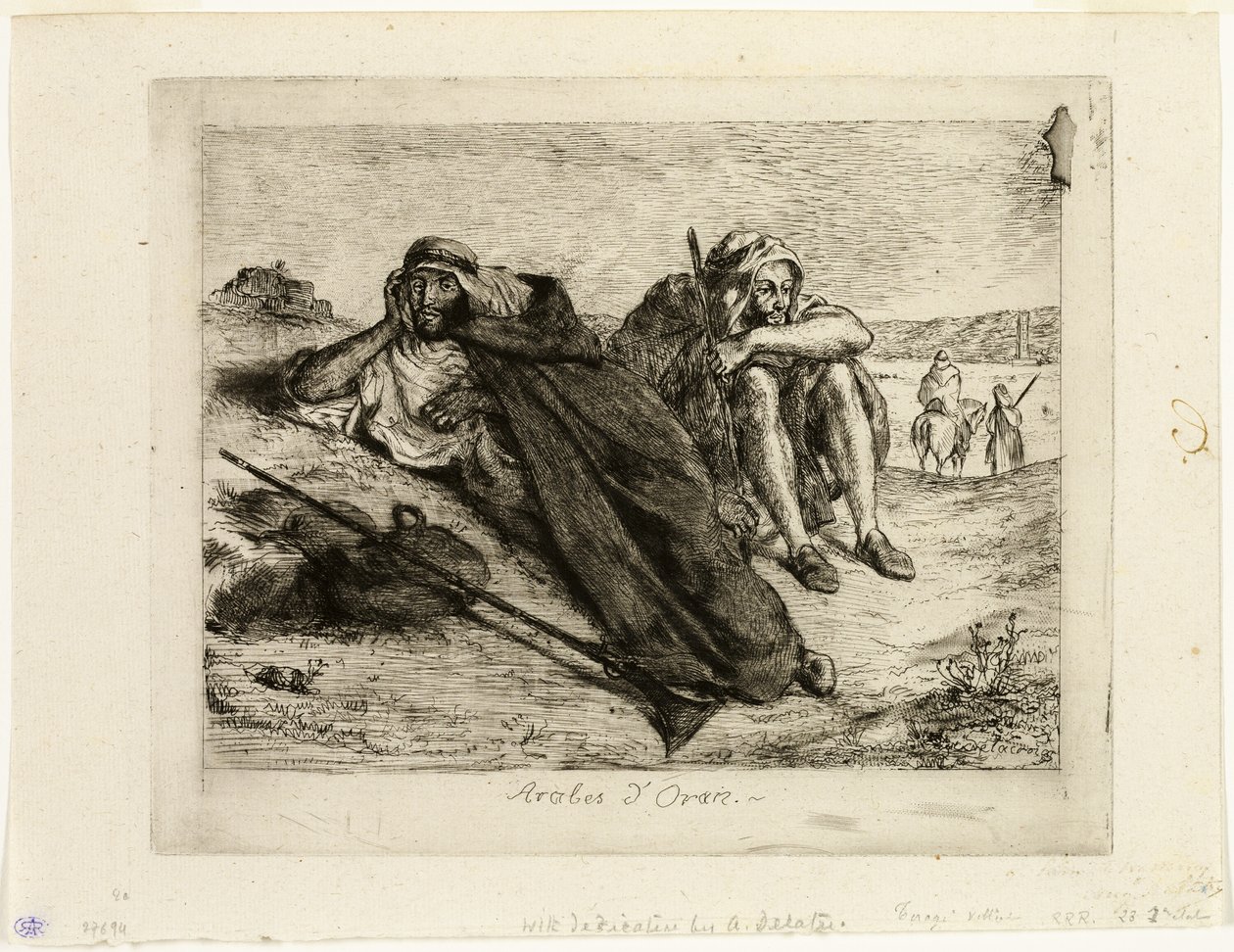 Árabes de Orán de Eugène Delacroix
