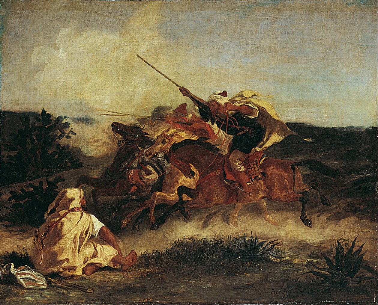 Fantasía Árabe de Ferdinand Victor Eugene Delacroix